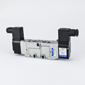 SOLENOID VALVE DOUBLE 5/2 3/8" WITH 24 VDC COIL & ADAPTOR MINDMAN