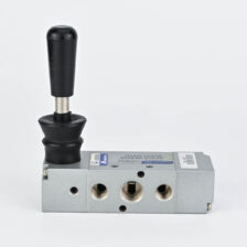 HAND VALVE 5/3 1/4" SPRING RETURN EXHAUST CENTRE MINDMAN