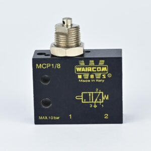 PLUNGER VALVE PNEUMATIC 3/2 1/8" NC PANEL MOUNTED WAIRCOM