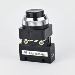 PNEUMATIC PUSH BUTTON 1/8" BLACK MINDMAN