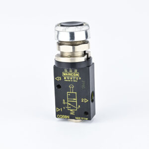 PNEUMATIC PUSH BUTTON 3/2 1/8" BLACK WAIRCOM