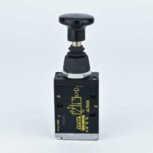 PNEUMATIC PUSH BUTTON 3/2 1/8" DETENT WAIRCOM