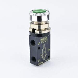 PNEUMATIC PUSH BUTTON 3/2 1/8" GREEN WAIRCOM