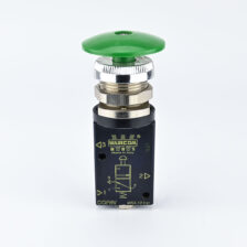 PNEUMATIC PUSH BUTTON 3/2 1/8" MASHROOM GREEN WAIRCOM