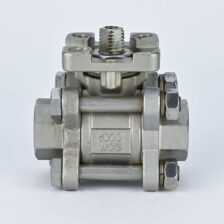 SS BALL VALVE 3 PC DESIGN 1" 304 ACTUATOR MOUNTED TYPE CPTORQUE