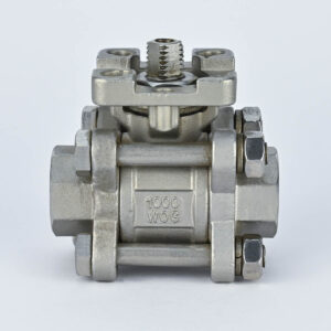 SS BALL VALVE 3 PC DESIGN 1" 304 ACTUATOR MOUNTED TYPE CPTORQUE