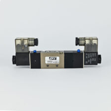SOLENOID VALVE DOUBLE 5/3 1/4" PRESSURE CENTRE WITH 220 VAC COIL & ADAPTOR CPT