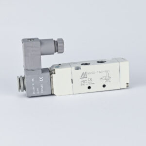 SOLENOID VALVE SINGLE 5/2 1/4" WITH 24 VDC COIL & ADAPTOR MINDMAN