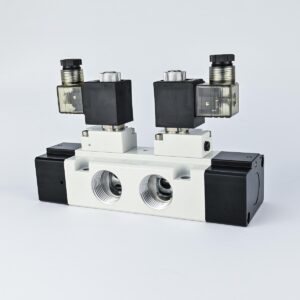 SOLENOID VALVE DOUBLE 5/2 1" WITH 220 VAC COIL & ADAPTOR MINDMAN