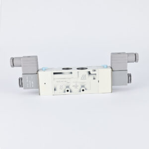 SOLENOID VALVE DOUBLE 5/2 1/2" 220 VAC COIL & ADAPTOR MINDMAN