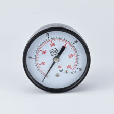 PRESSURE GAUGE 0-40 BAR 2.5" DIAL 1/4" BSP BACK CONNECTION BLACK CASE BRASS THREAD FIMA