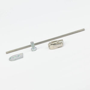 LEVER WITH ADJUSTABLE ROUND ROD 3X125 MM VF L32 PIZZATO
