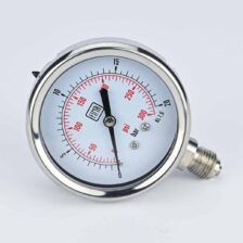 PRESSURE GAUGE 0-20 BAR 2.5" DIAL 1/4" BSP BOTTOM CONNECTION SS CASE SS THREAD FIMA