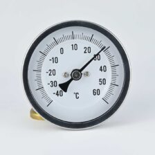 ECONOMIC HVAC BIMETAL THERMOMETER WITH THERMOWELL MODEL 2300 DIA100 -40+60 DEG C BACK CONNECTION AND THREAD IS 1/2"BSP STEM SIZE 8MM X 150MM FIMA