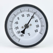 SS INDUSTRIAL CRIMPED RING MODEL 2320 DIA 3" -40+60 DEG C BACK CONNECTION AND THREAD IS 1/2" STEM SIZE 8MM X 150MM FIMA