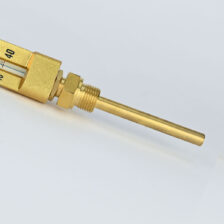 GLASS THERMOMETER MODEL 2103 BODY LENGTH 200 -40+60 DEG C STRAIGHT , 1/2"BSP STEM SIZE 100MM(L) X 10MM(D) FIMA
