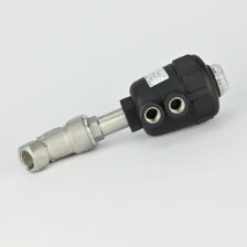 ANGLE VALVE 2/2 1.25" NC SS SINGLE ACTING SS BODY POLYAMIDE ACTUATOR COVNA