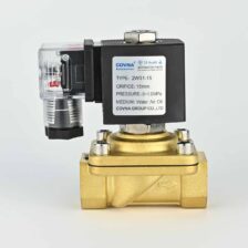 SOLENOID VALVE 2/2 1/2" NC BRASS BODY VITON SEAL 24 VDC COIL & ADAPTOR COVNA