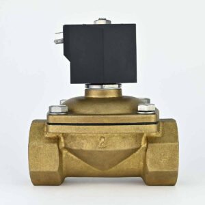 SOLENOID VALVE 2/2 2" NC BRASS BODY VITON SEAL 24 VDC COIL & ADAPTOR COVNA