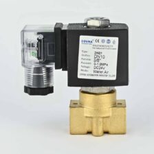 SOLENOID VALVE 2/2 3/8" NC BRASS BODY DIRECT ACTING 24 VDC COIL & ADAPTOR COVNA