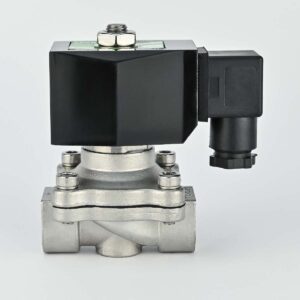 SOLENOID VALVE 2/2 1/2" NC SS BODY DIRECT ACTING 220 VAC COIL & ADAPTOR COVNA