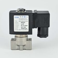 SOLENOID VALVE 2/2 1/8" NC SS BODY DIRECT ACTING 24 VDC COIL & ADAPTOR COVNA