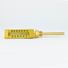 GLASS THERMOMETER MODEL 2103 BODY LENGTH 110  0+60 DEG C STRAIGHT , 1/2"BSP STEM SIZE 100MM(L) X 10MM(D) FIMA