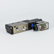 SOLENOID VALVE SINGLE 5/2 1/4" WITH 220 VAC COIL & ADAPTOR A-CPT