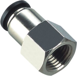 STRAIGHT PUSHIN FEMALE THREADED 1/8" X 10 MM CONEK