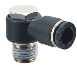UNIVERSAL ELBOW THREADED 1/8" X 6 MM CONEK