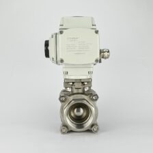 ELECTRIC BALL VALVE 2" 3 PCE DESIGN SS BODY PTFF SEAL 24 DC COVNA